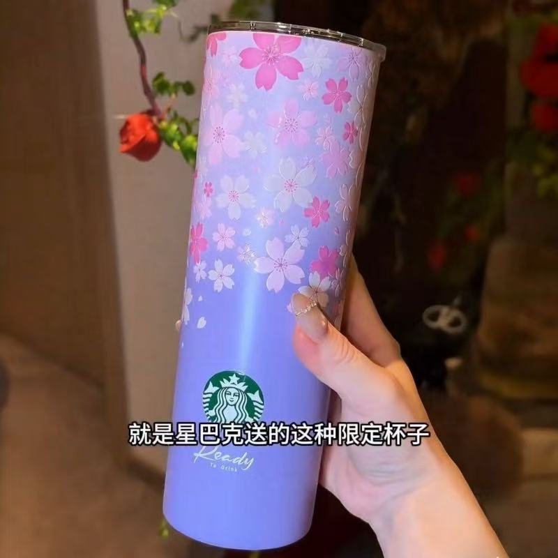 read details before order - Starbucks China 2026 Cherry Blossom Double-Layer Stainless Steel cup