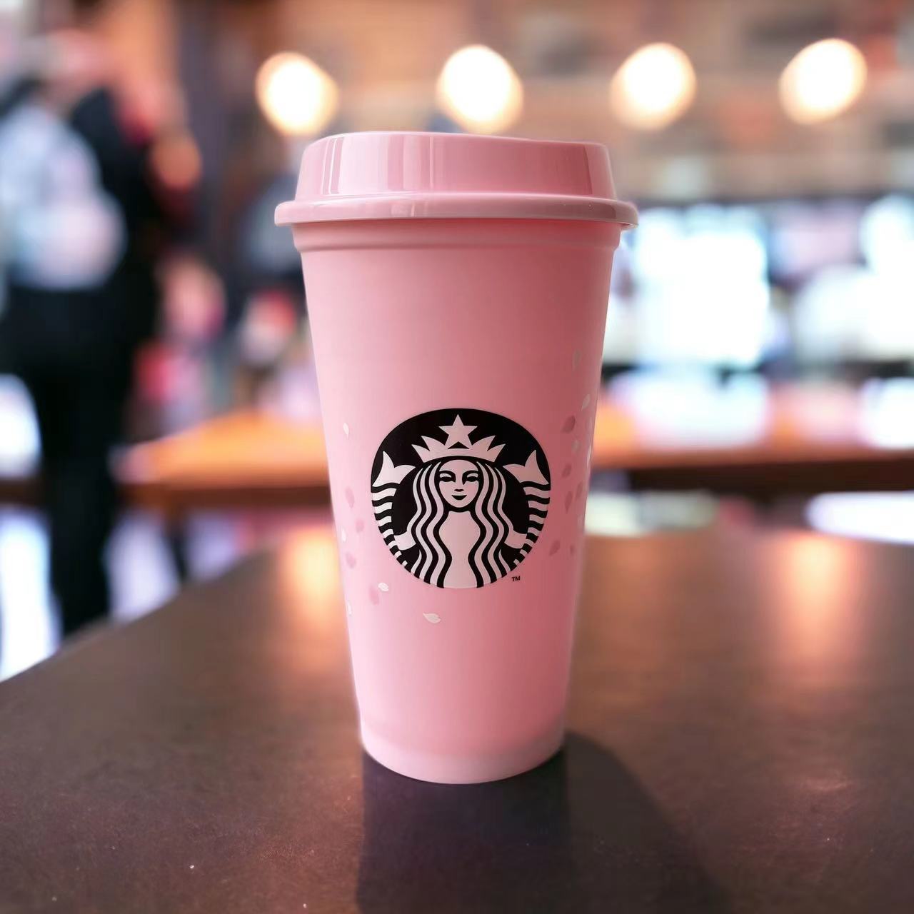 Starbucks pink reusable plastic grade cup 16oz Starbucks loveinstarbucks