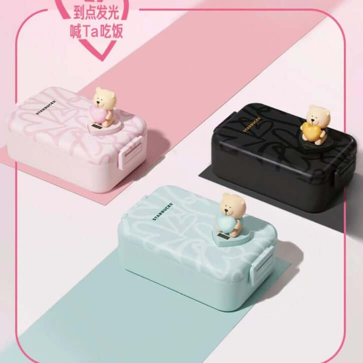 Starbucks China 2024 pink , black or blue lunch box --Forks, spoons, chopsticks not included loveinstarbucks loveinstarbucks