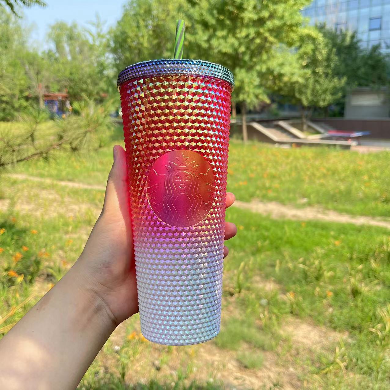 Starbucks Philippine 2023 dragon fruit studded cold cup 24oz Starbucks loveinstarbucks