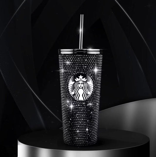 Starbucks Vietnam 2025 BLACK Rhinestones Stainless steel cup 16oz