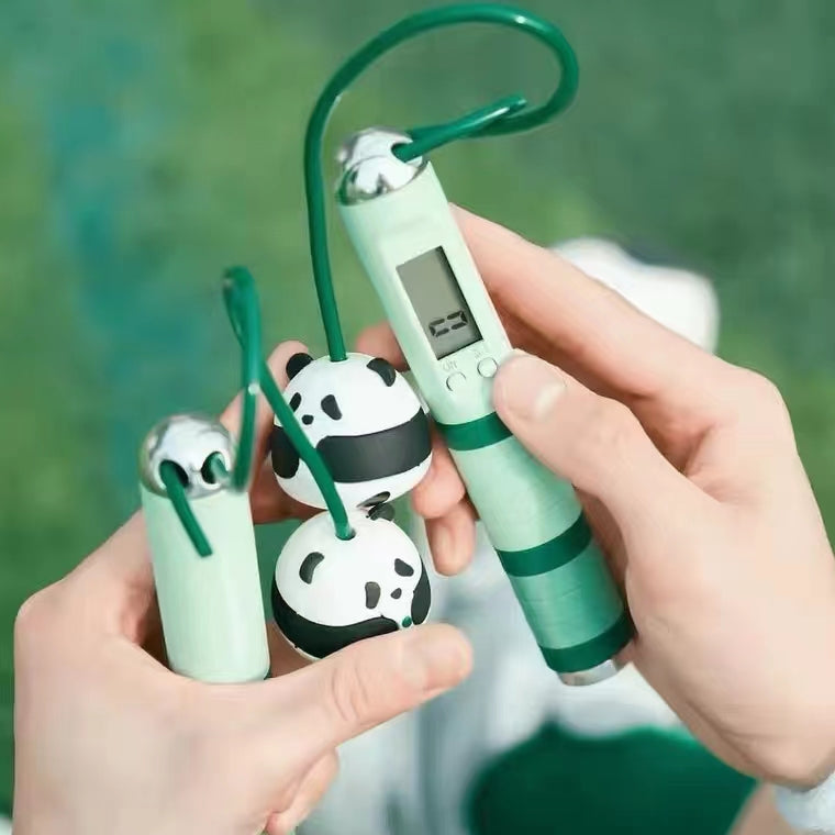Starbucks electronic counting sports jump rope cute panda shape without rope Starbucks loveinstarbucks