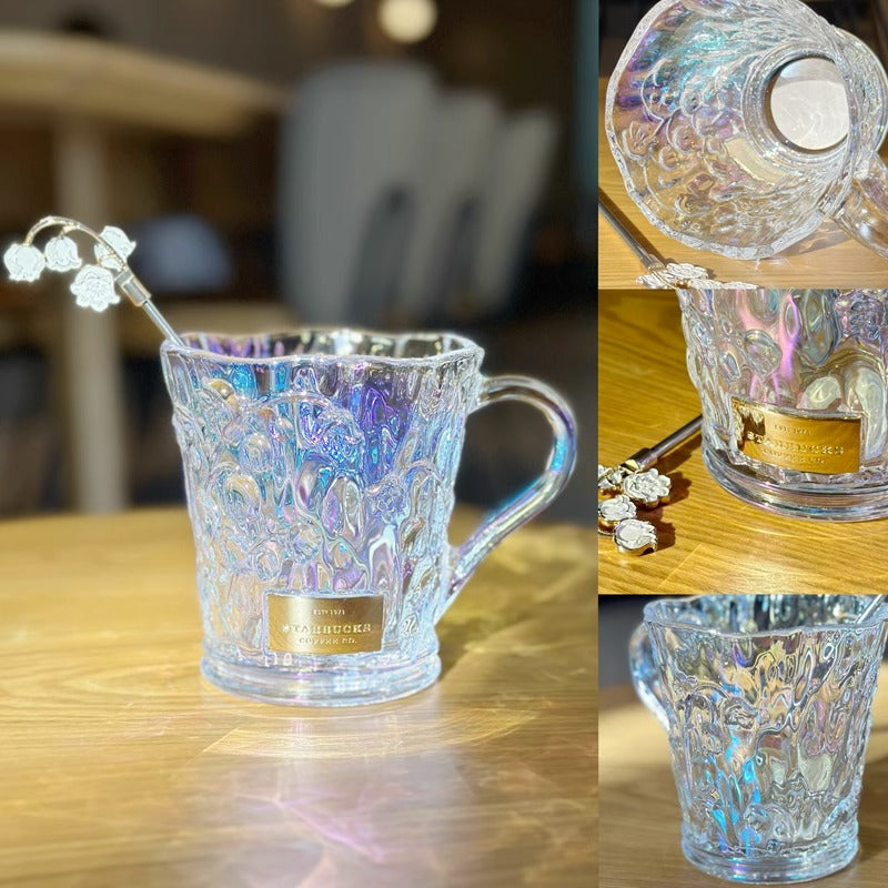 Starbucks China 2023 Lily of the Valley series glass with stirring rod 410ml Starbucks loveinstarbucks