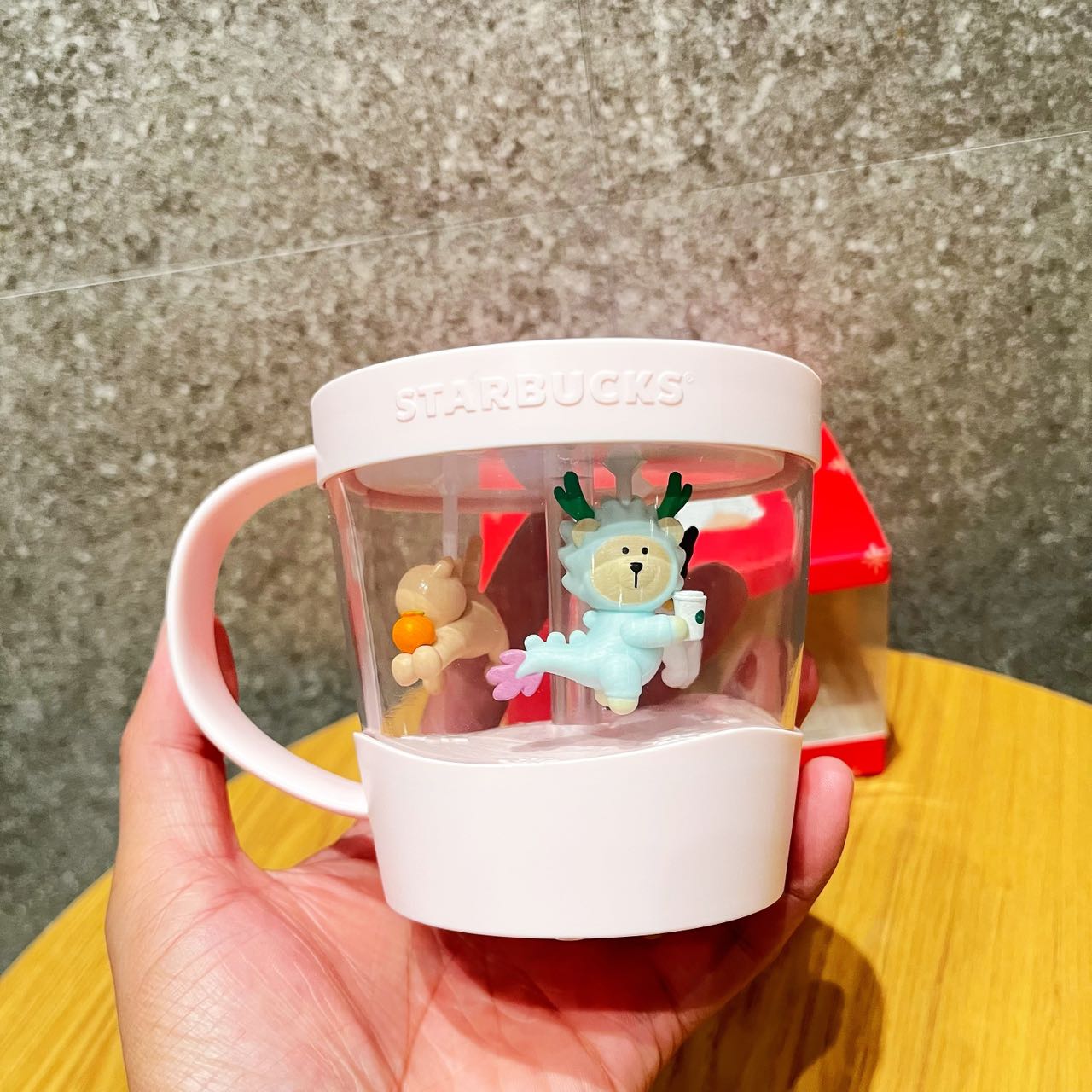 Starbucks holiday party Star Cup Shape Night Light Carousel loveinstarbucks loveinstarbucks