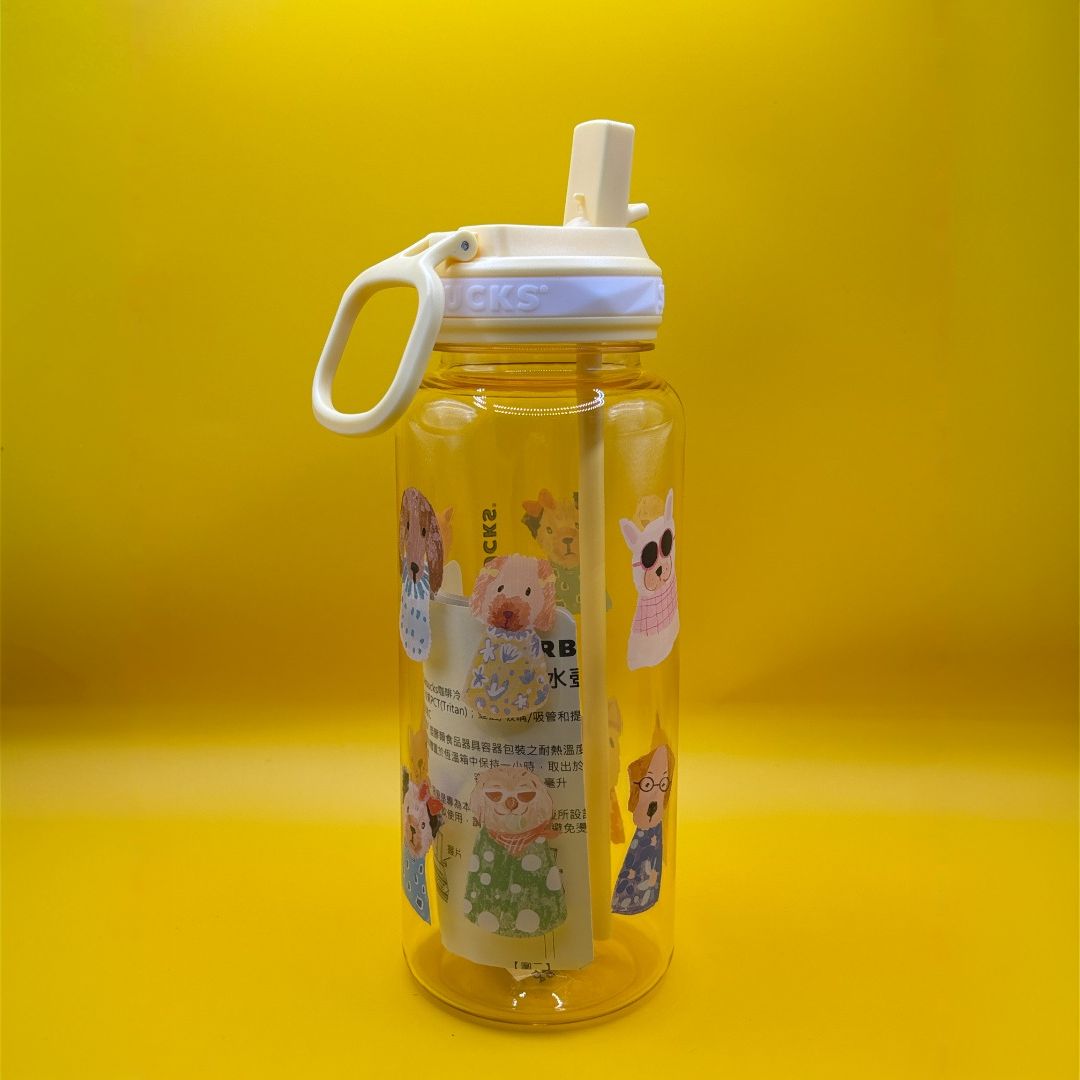 Starbucks Taiwan 2025 Summer Cute Animal Series Plastic straw cup 32oz