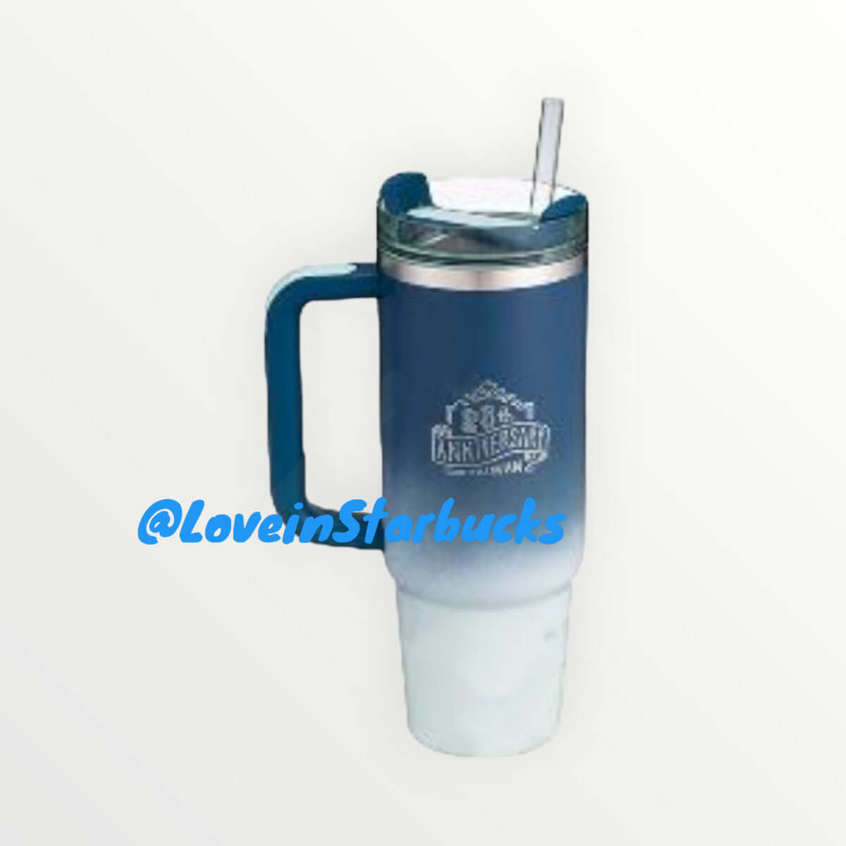 Starbucks Taiwan 2024 26th anniversary Stanley blue Ombre stainless steel cup 30oz Starbucks loveinstarbucks