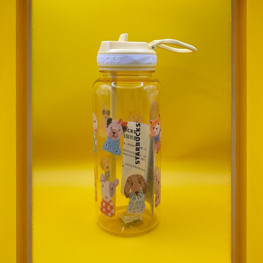 Starbucks Taiwan 2025 Summer Cute Animal Series Plastic straw cup 32oz
