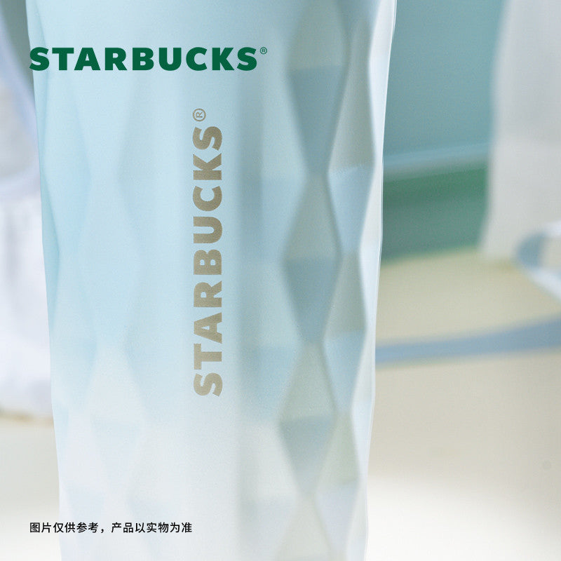 Starbucks China 2024 Ballet Series blue Stainless steel straw cup 355ml Starbucks loveinstarbucks