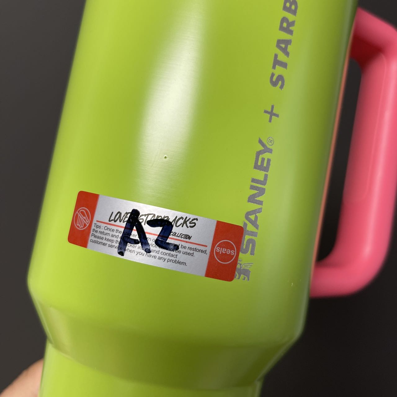 Flaw Starbucks Music Carnival Green Stanley stainless steels cup 40oz without original box Starbucks loveinstarbucks