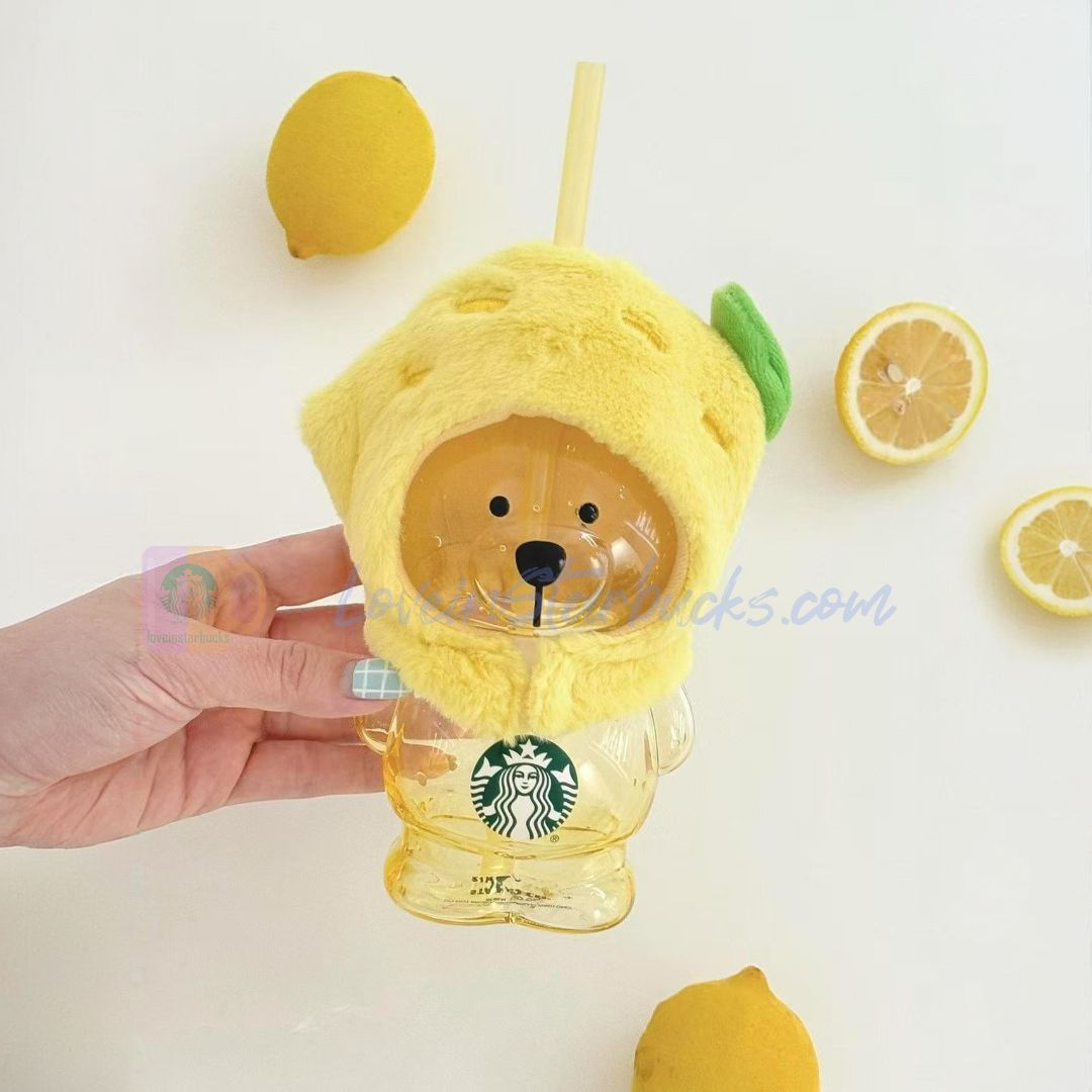 Starbucks China 2025 Fruit Romance online series Lemon Bearista bear Glass 460ml