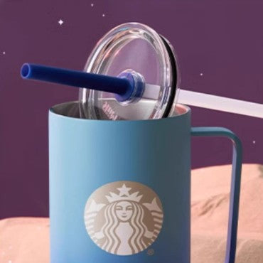 Starbucks China 2024 Online Autumn Reunion Ombre blue Stainless steel cup 946ml Starbucks loveinstarbucks