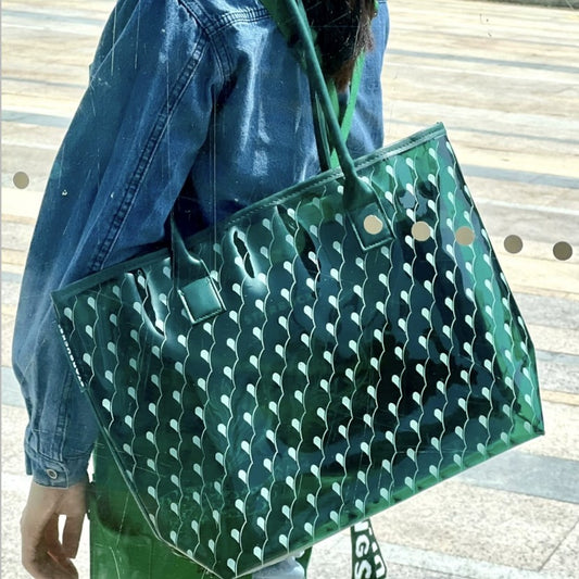 Starbucks China 2025 Star Ice Dumpling series green Tote Bag