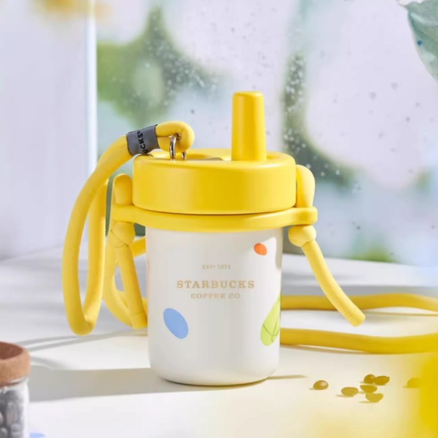 Starbucks China 2023 Natural online series Yellow Stainless steel cup 490ml Starbucks loveinstarbucks