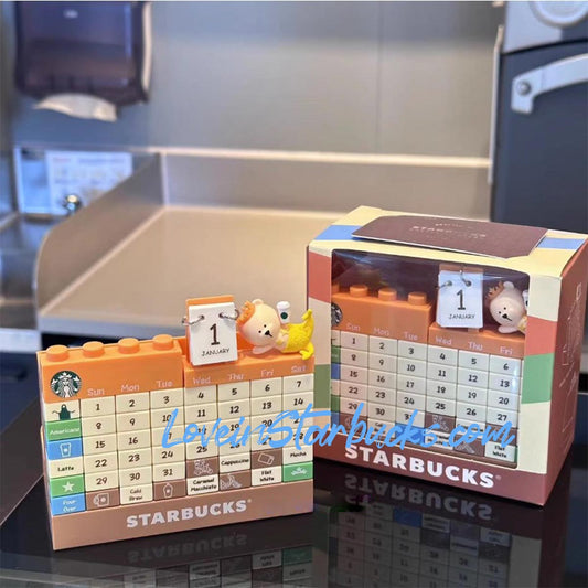 Starbucks China 2023 pen container yellow mermaid calendar Starbucks loveinstarbucks