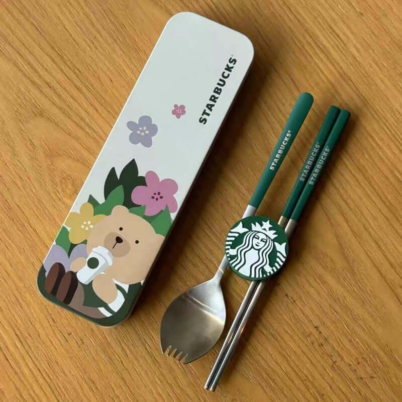 Starbucks China 2024 Green tableware coming with Magnetic buckle Starbucks loveinstarbucks