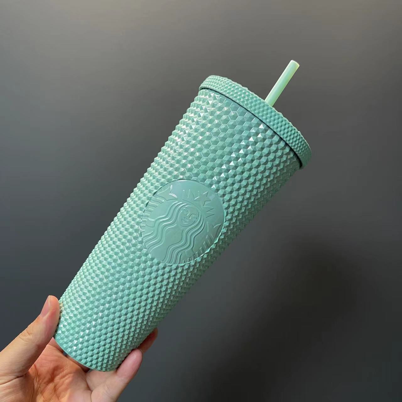 Starbucks Tumbers HongKong Aqua studded straw cold cup 24oz Starbucks loveinstarbucks
