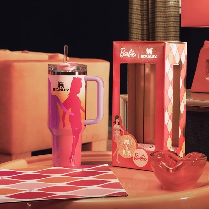 Stanley Barbie co-brand Barbie 65th anniversary Stainless steel cup 40oz Stanley/Barbie loveinstarbucks