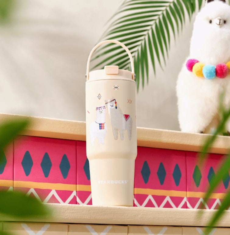 Starbucks China 2024 online Alpaca series Stainless steel cup 820ml Starbucks loveinstarbucks