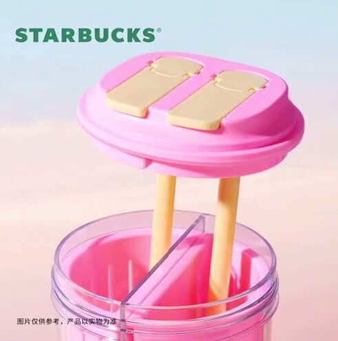 Starbucks China 2024 Colorful summer double drinking plastic cup 760ml Starbucks loveinstarbucks