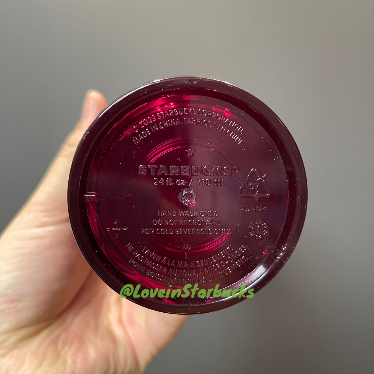 flaw Starbucks dark red prism straw venti cup loveinstarbucks loveinstarbucks