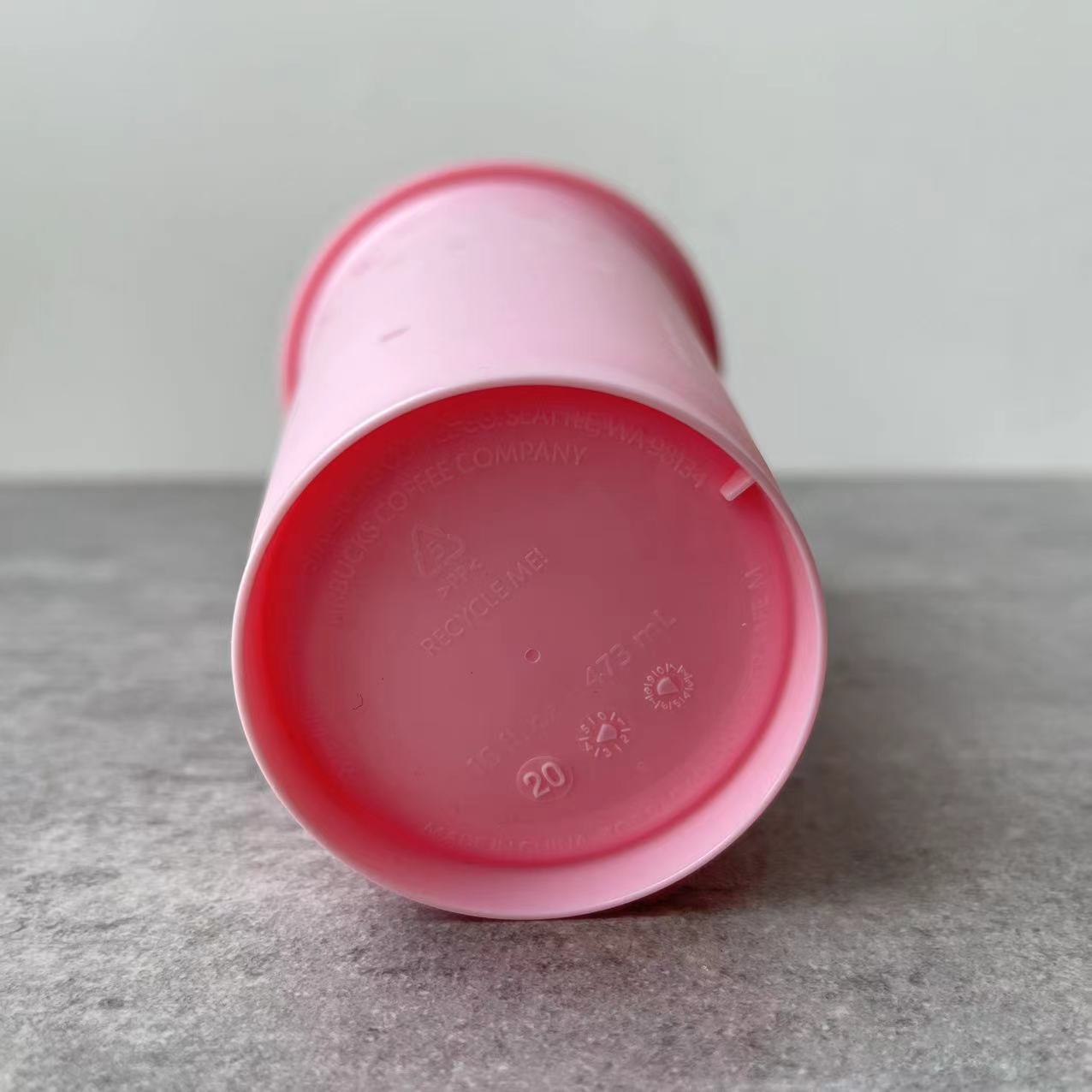 Starbucks pink reusable plastic grade cup 16oz Starbucks loveinstarbucks