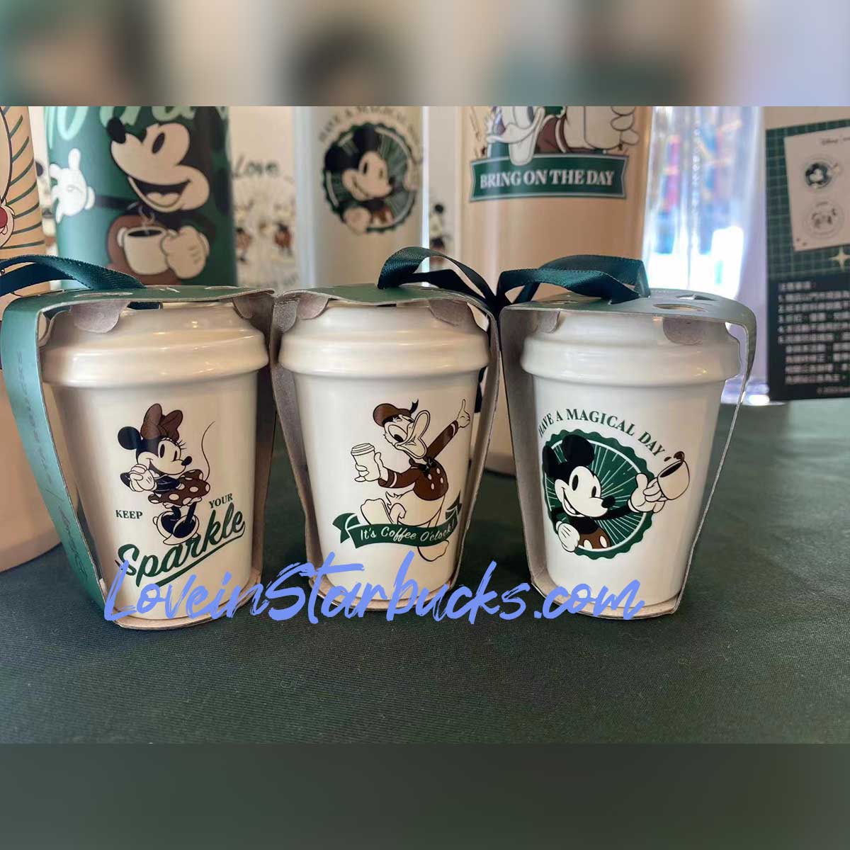 Starbucks X Disney ACPC 2023 three ornaments a set Starbucks loveinstarbucks
