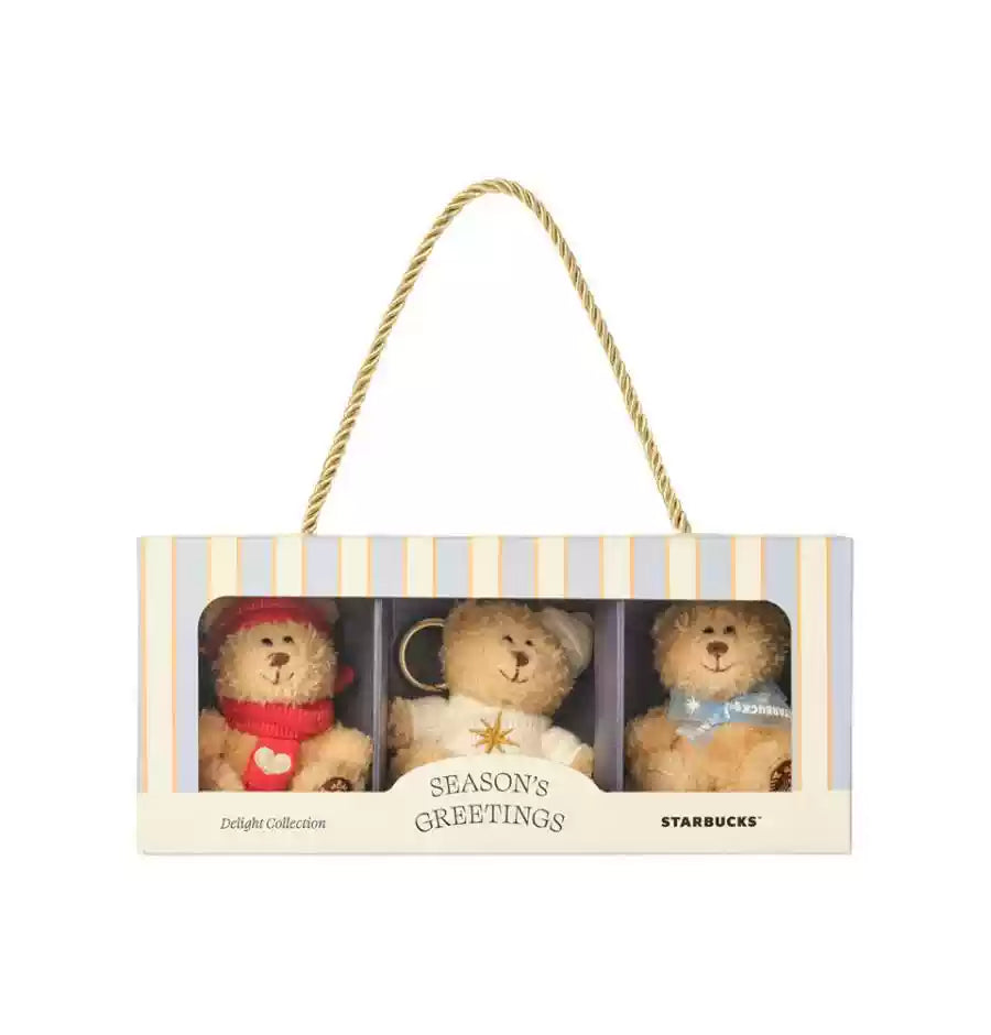 Starbucks Korea 2024 Christmas Season2 three small bearista doll Starbucks loveinstarbucks