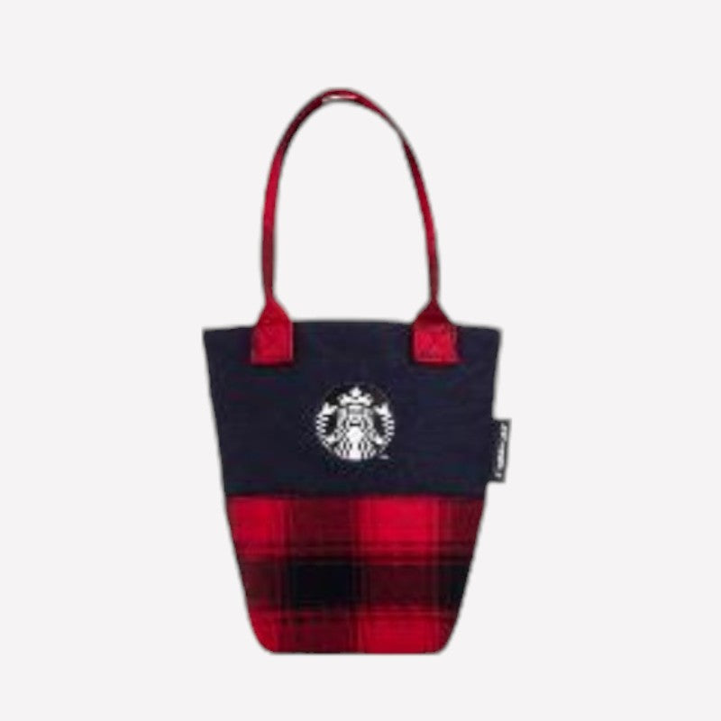 Starbucks Taiwan 2024 Christmas series Plaid cup bag Starbucks loveinstarbucks