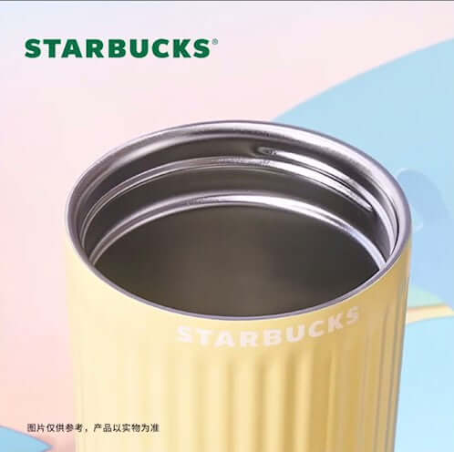 Starbucks China 2024 Colorful summer Series Yellow Stainless Steel Straw Cup coming with topper loveinstarbucks loveinstarbucks