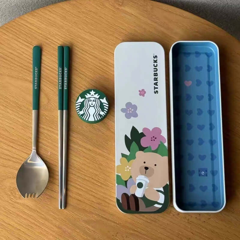 Starbucks China 2024 Green tableware coming with Magnetic buckle Starbucks loveinstarbucks