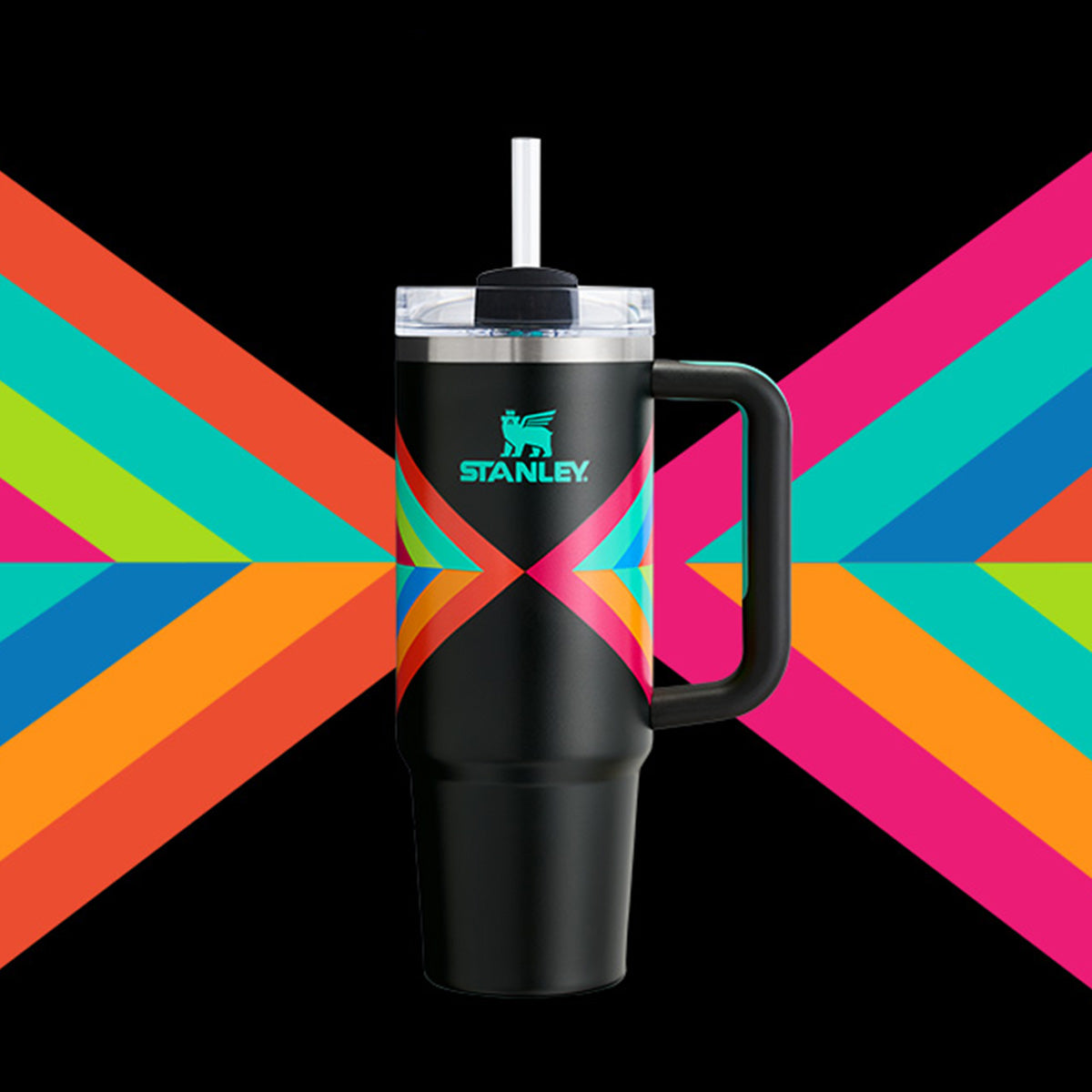 Stanley China version Dopamine black Stainless steel cup 887ml 30oz Stanley Stanley loveinstarbucks