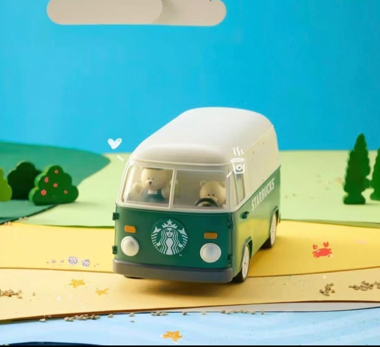 Starbucks 2026 coffee bus style ornaments - without cup
