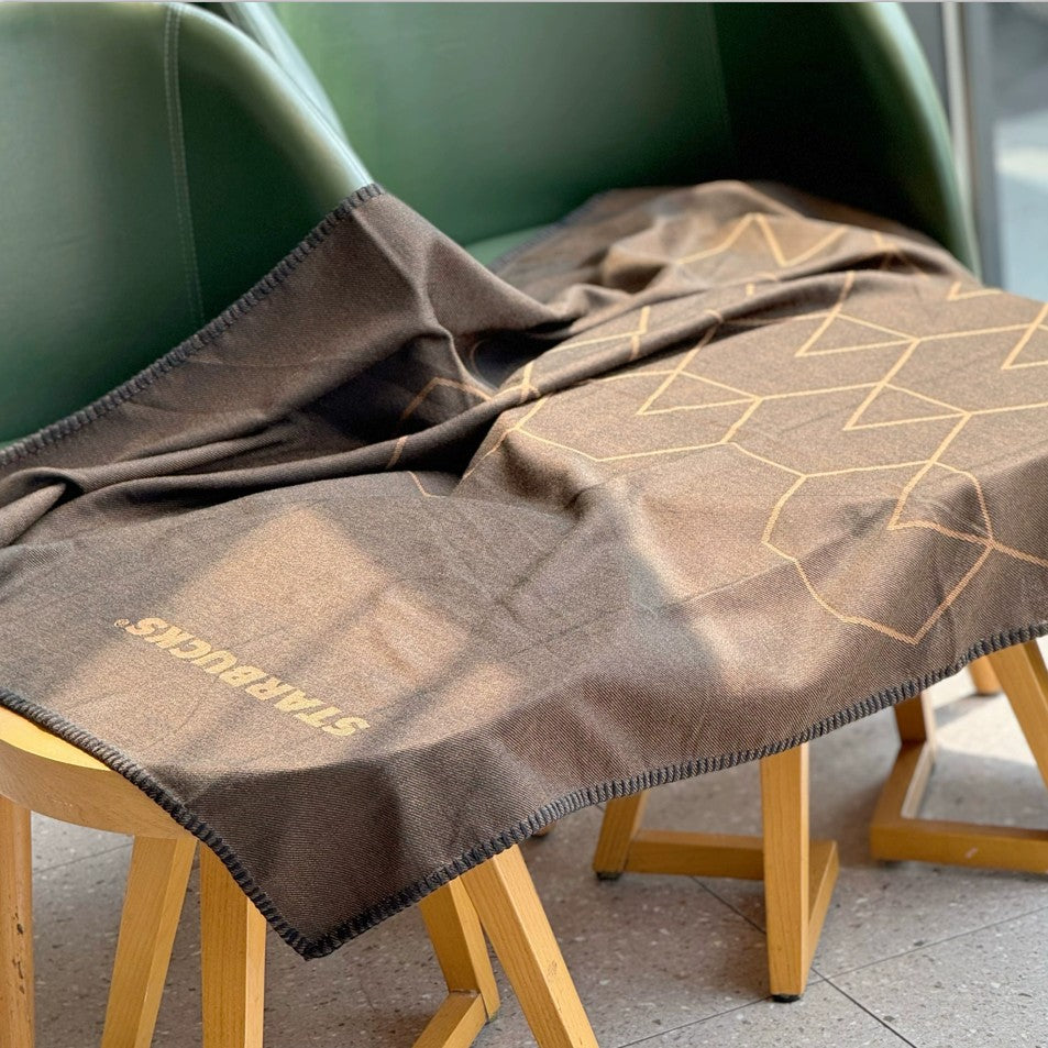 Starbucks China 2025 Star Ice Dumpling series Brown Blanket