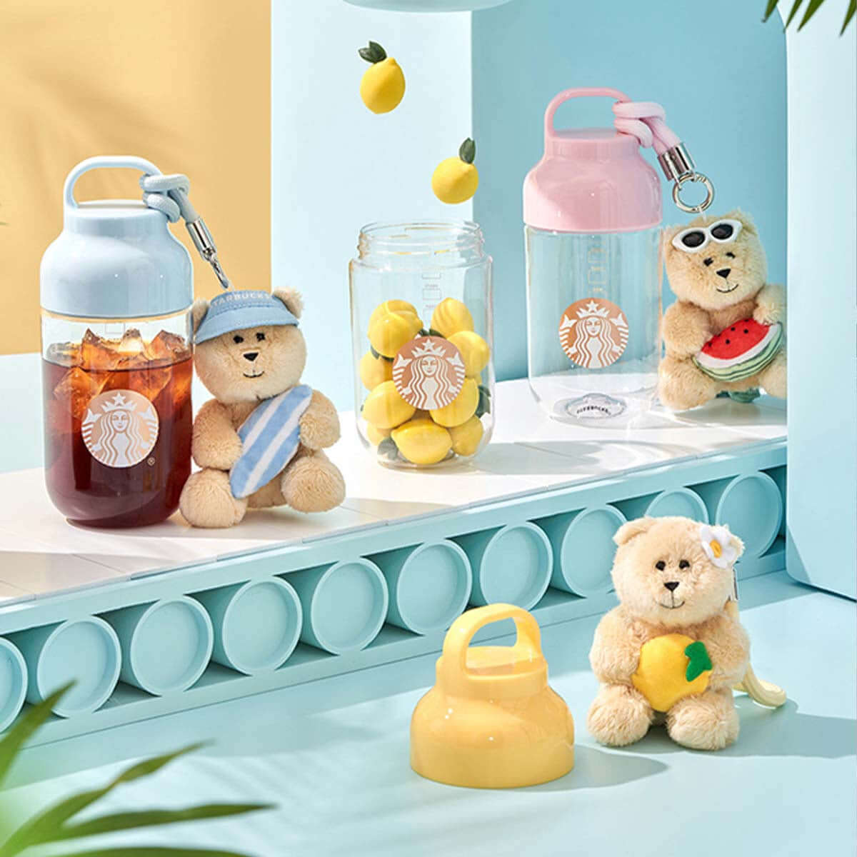 Starbucks China 2024 colorful summer series bearista doll Blind box color random cup 475ml 16oz loveinstarbucks loveinstarbucks