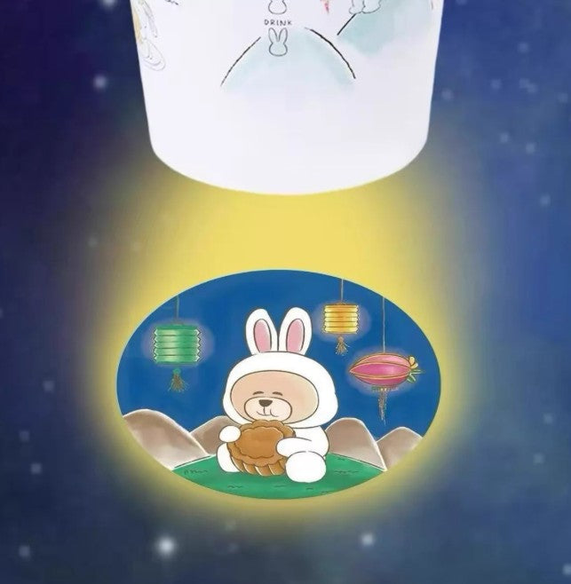 Hong Kong Starbucks 2026 Mid-Autumn Gift Box coming with 5pcs Projection Slides - without Mooncake Lamp Power