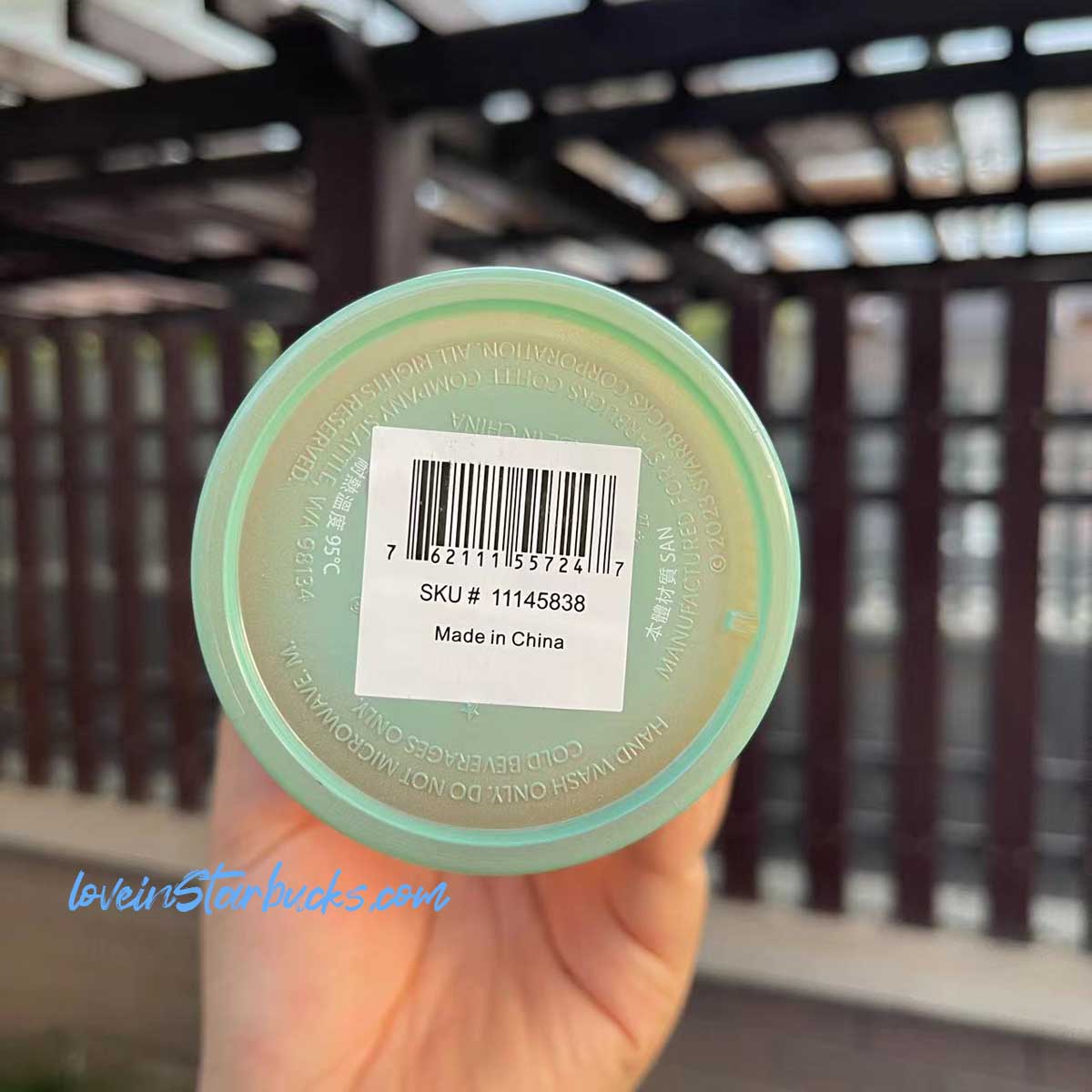 Starbucks Taiwan 2023 Protecting Marine Series yellow green shell scale cup 24oz Starbucks loveinstarbucks