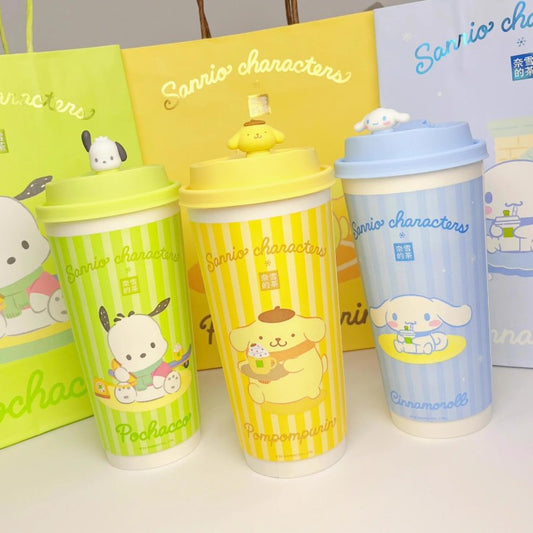 Nayuki and Sanrio co-brand paper cups / stoppers Nayuki loveinstarbucks