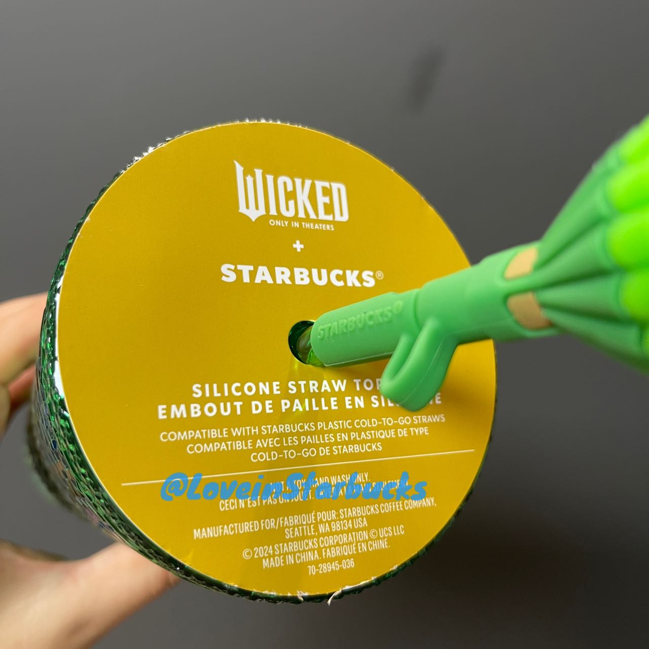 Starbucks Wicked co-brand plastic straw cup 24oz Starbucks loveinstarbucks