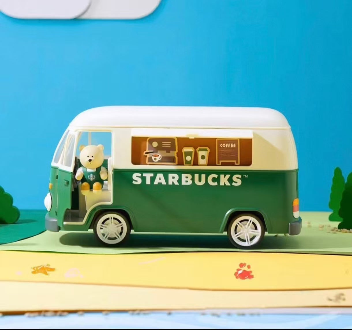 Starbucks 2026 coffee bus style ornaments - without cup
