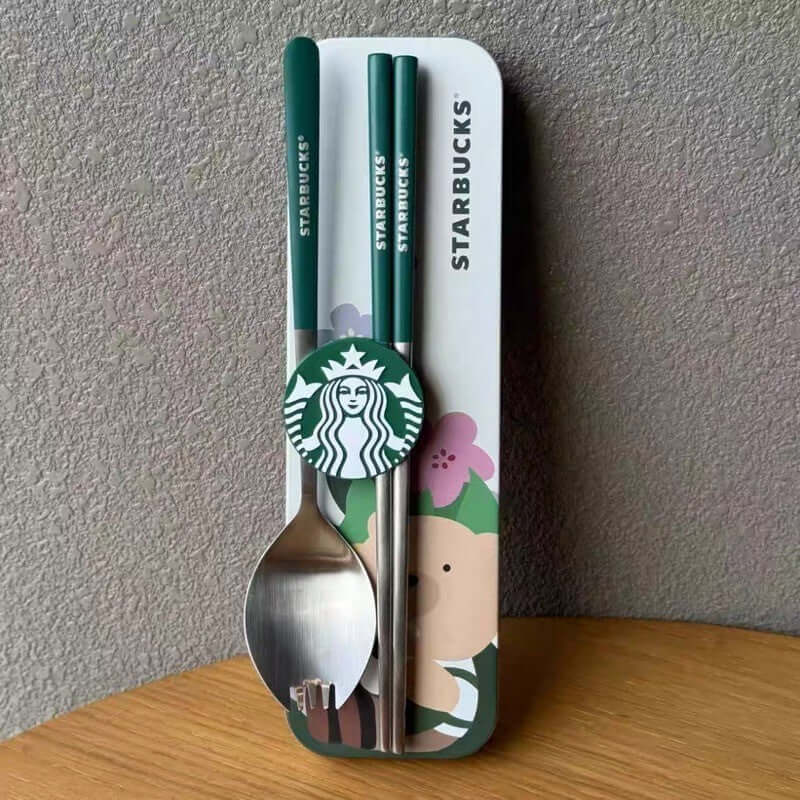 Starbucks China 2024 Green tableware coming with Magnetic buckle Starbucks loveinstarbucks