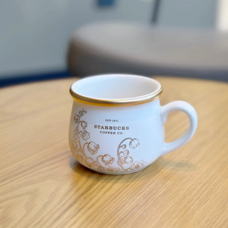 Starbucks China 2023 Lily of the Valley series hand pouring pot gift box 550+177ml Starbucks loveinstarbucks