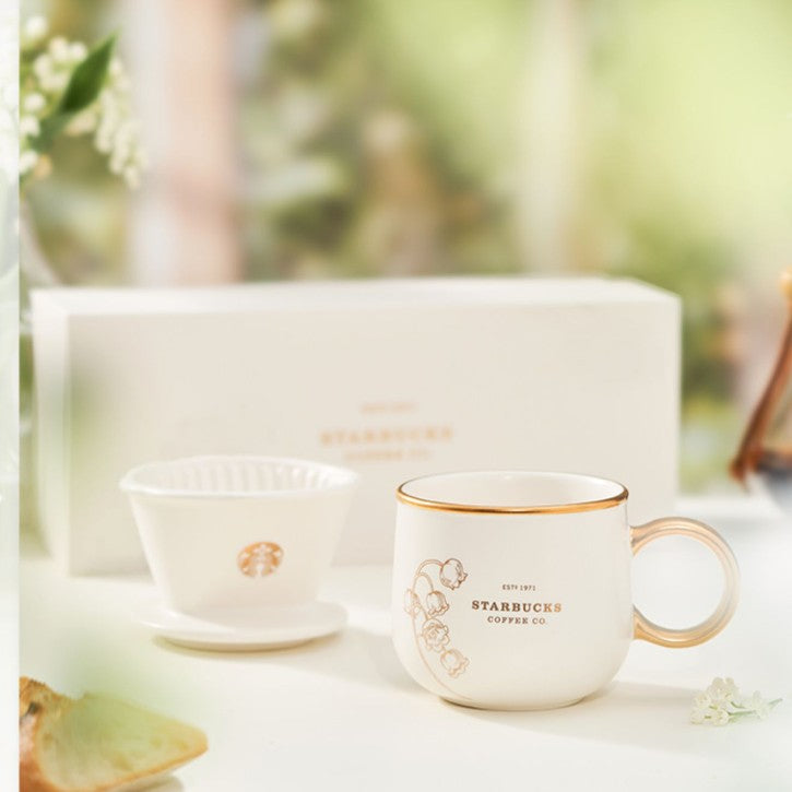 Starbucks tumbler China 2023 Lily of the Valley Online mug set 355ml Starbucks loveinstarbucks