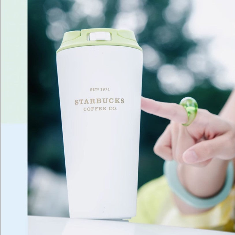 Starbucks China 2023 Music Carnival online Series Green stainless steel tabletop cup 470ml Starbucks loveinstarbucks