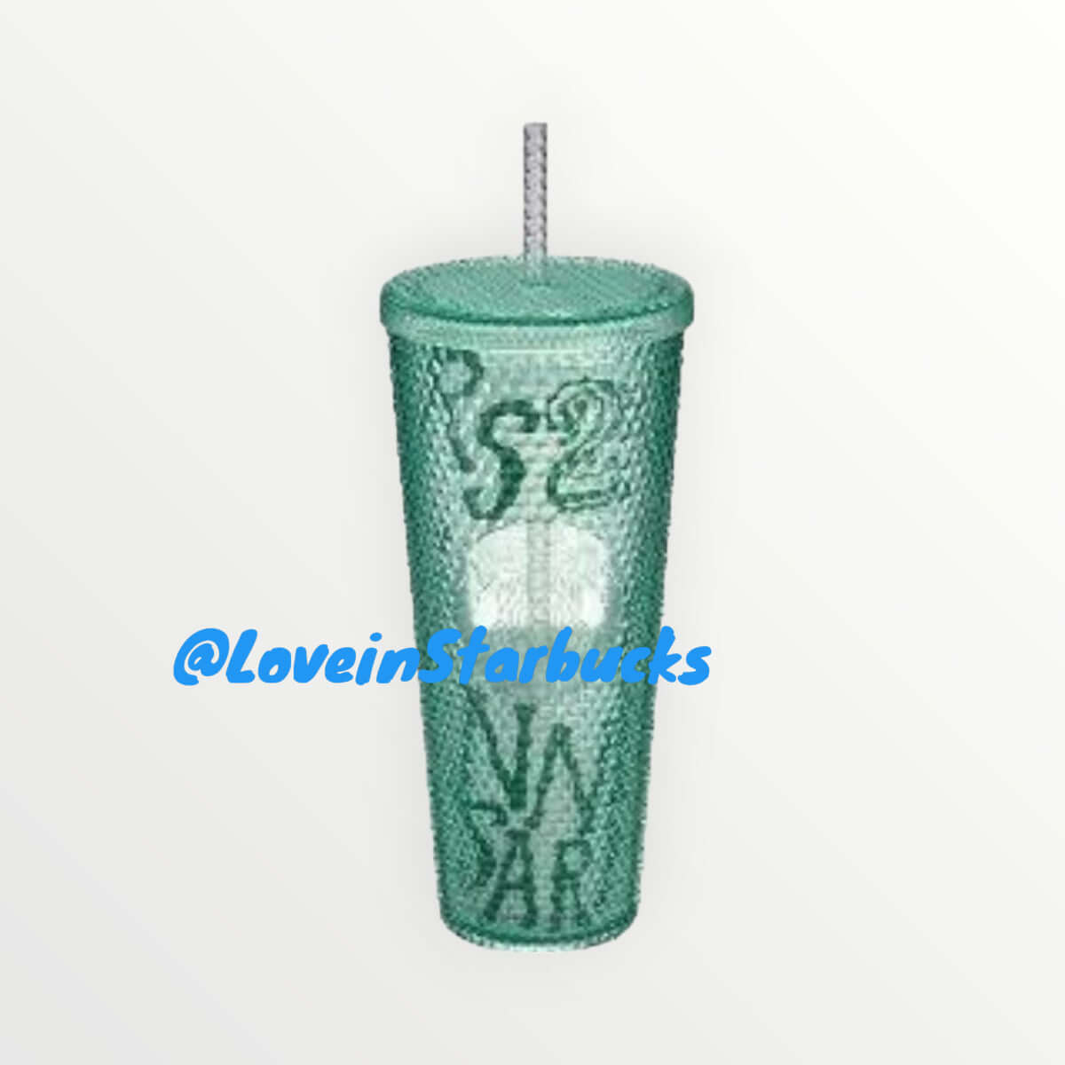 Starbucks Taiwan 2024 26th anniversary green studded straw cup loveinstarbucks loveinstarbucks
