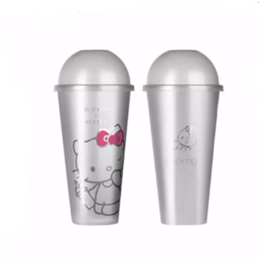 Hello Kitty and HEYTA China 2024 drink cup 2PCS without Rhinestones on cup HEYTA loveinstarbucks