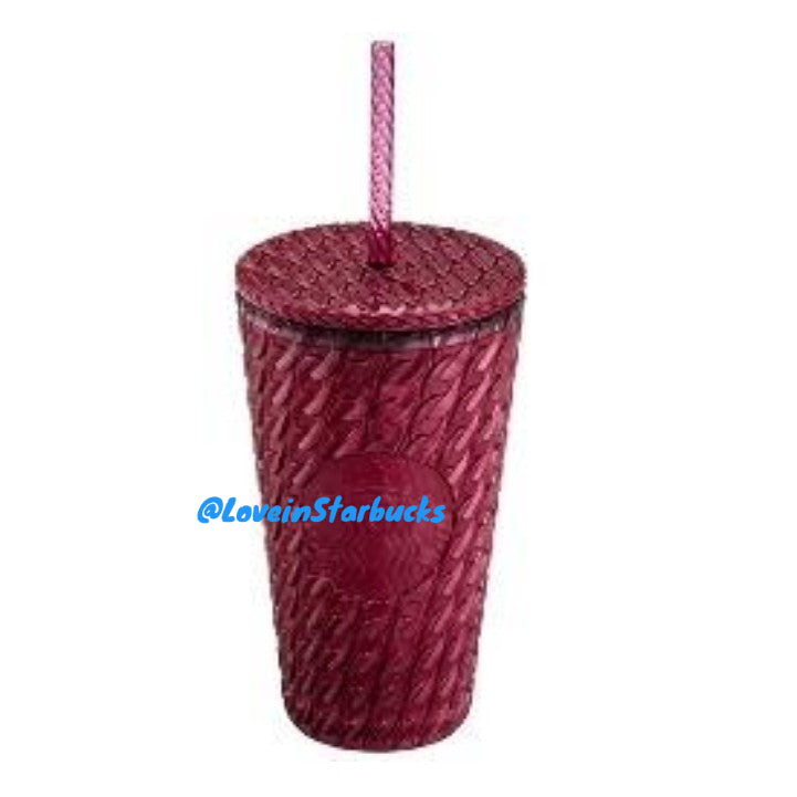 Starbucks Taiwan 2024 Christmas series red straw cup 473ml Starbucks loveinstarbucks