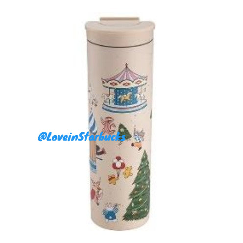 Starbucks Taiwan 2024 Christmas series Stainless steel cup 473ml Starbucks loveinstarbucks