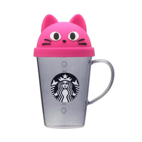 Starbucks Japan 2023 Halloween series pink cat glass cup 384ml Starbucks loveinstarbucks