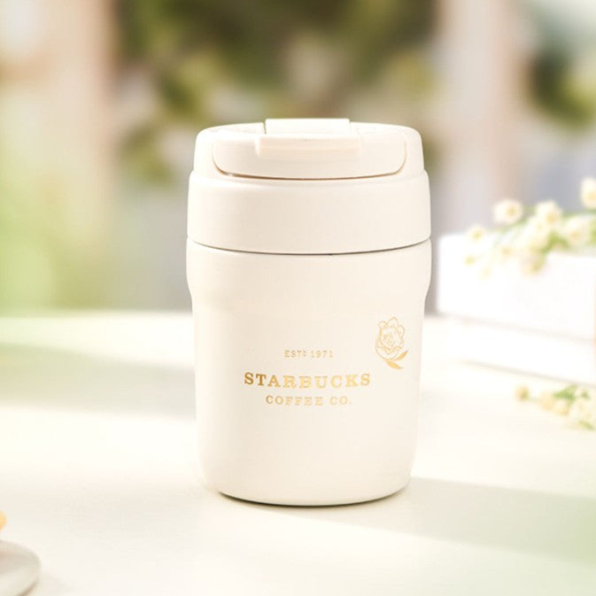 Starbucks tumbler China 2023 Lily of the Valley Online Double mouth stainless steel accompanying cup 340ml Starbucks loveinstarbucks