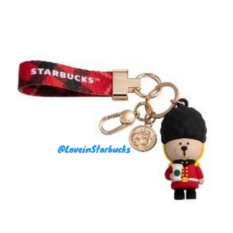 Starbucks Taiwan 2024 Christmas series UK Soldier KeyChain Starbucks loveinstarbucks